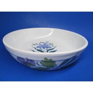 Mesa International 7 5/8" Floral Bowl Handcrafted In Italy
